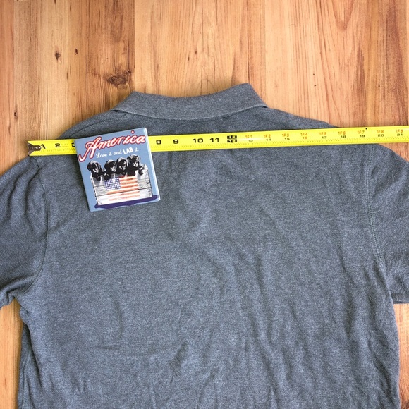 EXPRESS Polo Shirt Short Sleeve Gray XL Men’s - Picture 9 of 15